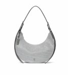 Sac Victoria's Secret Crescent Curve argenté scintillant