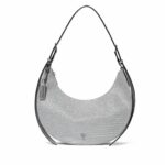 Sac Victoria's Secret Crescent Curve argenté scintillant