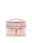 Victoria's Secret Iconic Stripe Pink 4 Piece Makeup Bag
